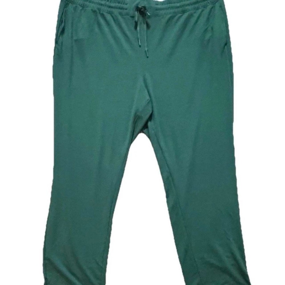 NWT 3X Women's Green Sweat Pants Tek Gear Lounge Wear Lightweight Comfortable